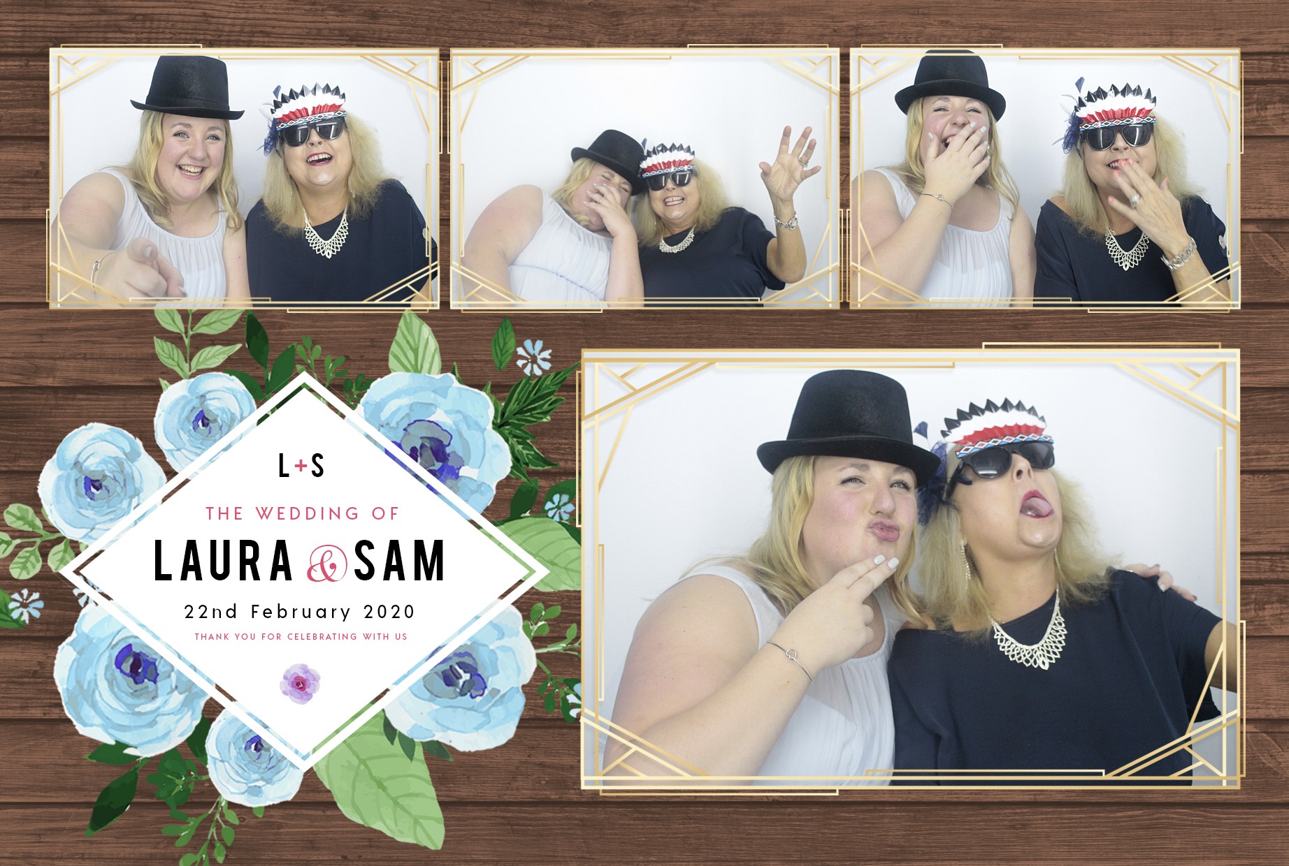 Laura and Sam's Wedding | View more photos from the event at gallery.myphotoboothexperience.co.uk/u/MyPhotoBoothExperienceLtd/Laura-and-Sams-Wedding